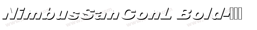 NimbusSanConL Bold字体转换